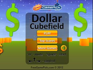 Dollar Cubefield screenshot