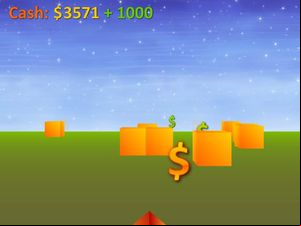 Dollar Cubefield screenshot