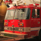 Winter Firefighters Truck